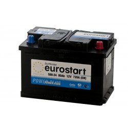 EUROSTART POWER PLUS 58024 80Ah akumuliatorius