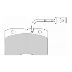 Disk brake pads FTH 655 (EGT 321522)