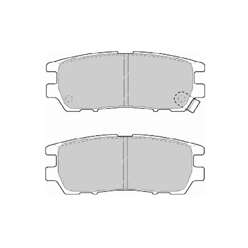 Disk brake pads FTH 804 (EGT 321489)