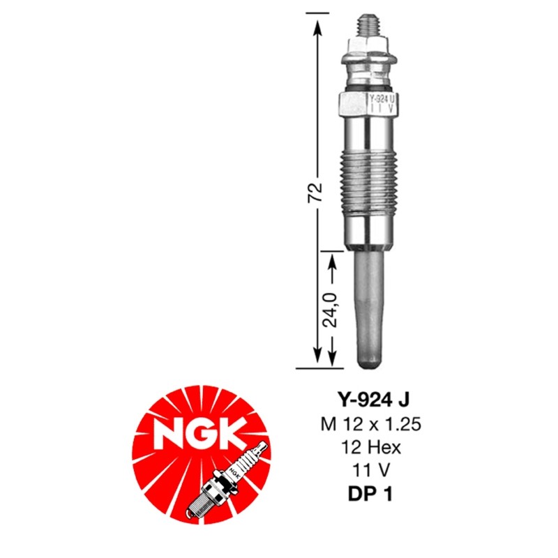 Glow plug NGK DP01-Y924J (7906)