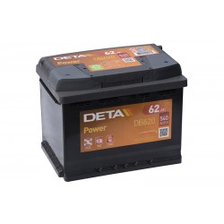DETA DP12 (DB620) 62Ah akumuliatorius