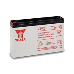 YUASA NP7-6 6V 7Ah AGM VRLA battery