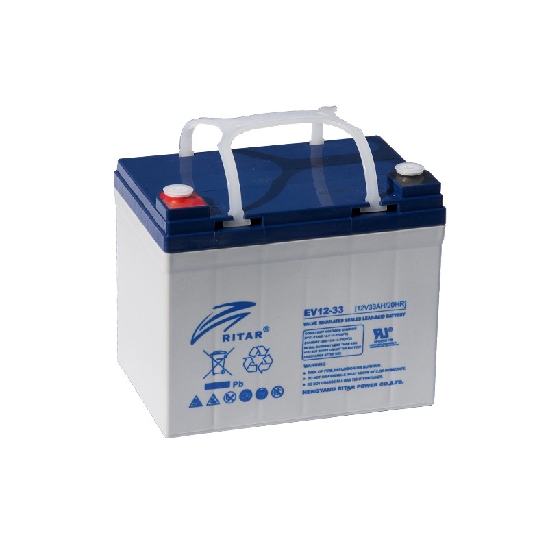 RITAR EV12-33 12V 33Ah AGM VRLA battery