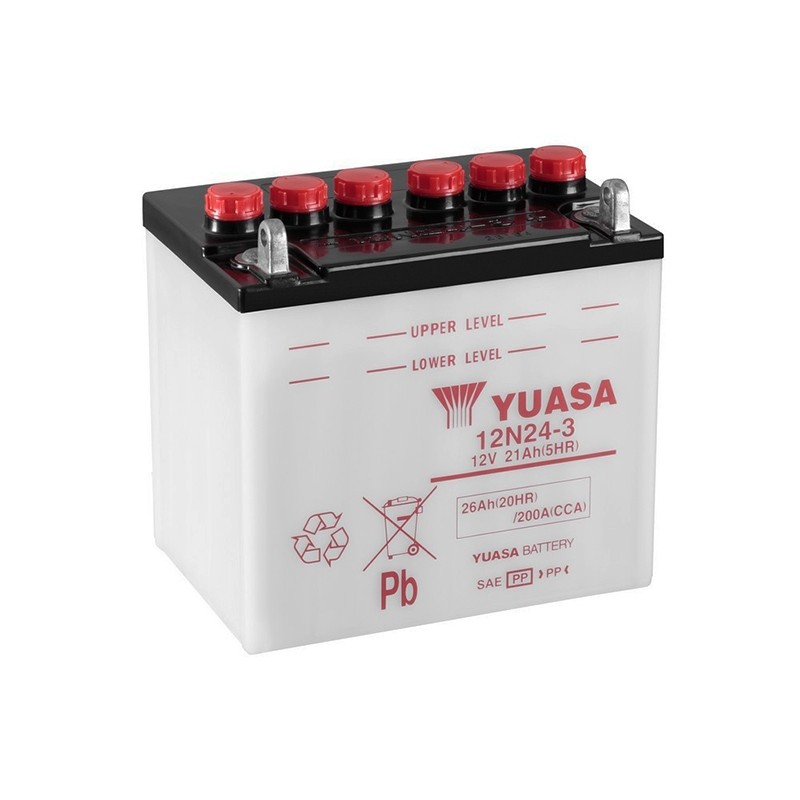 YUASA 12N24-3 (52815) 25.3Ah (C20) аккумулятор
