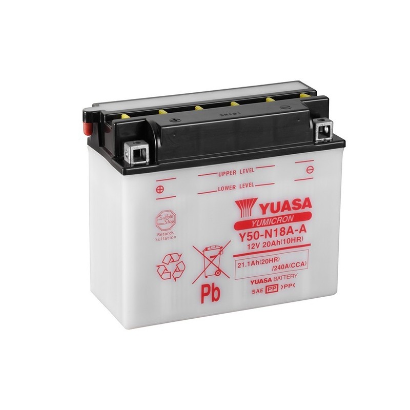 YUASA Y50-N18A-A 21.1Ah (C20) akumuliatorius