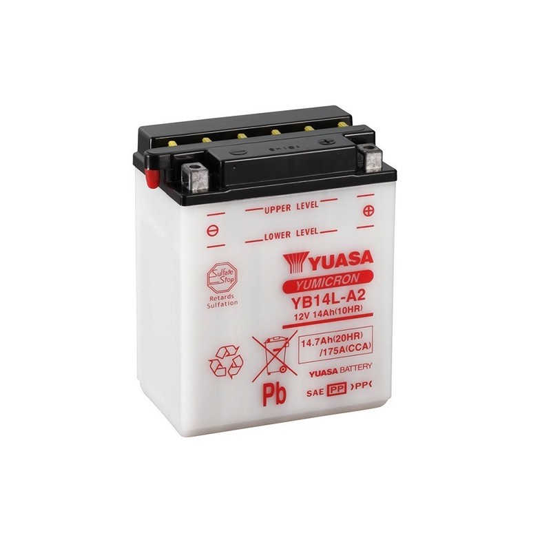 YUASA YB14L-A2 (51411) 14.7Ah (C20) battery