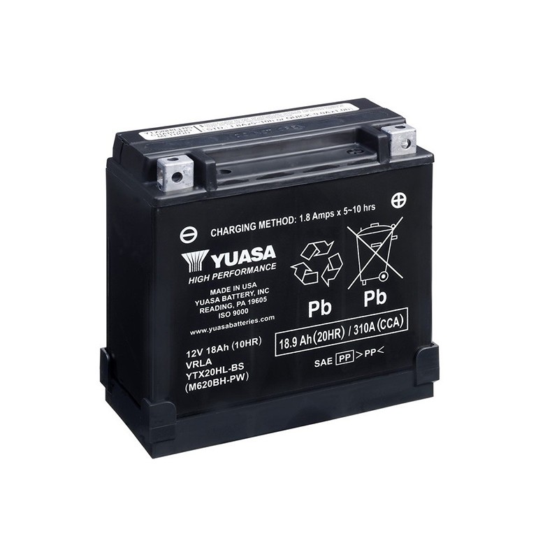 YUASA YTX20HL-BS-PW 18.9Ah (C20) аккумулятор