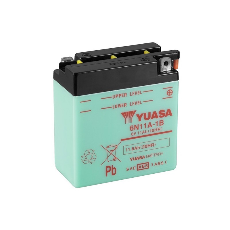 YUASA 6N11A-1B 6V, 11.6Ah (C20) akumuliatorius