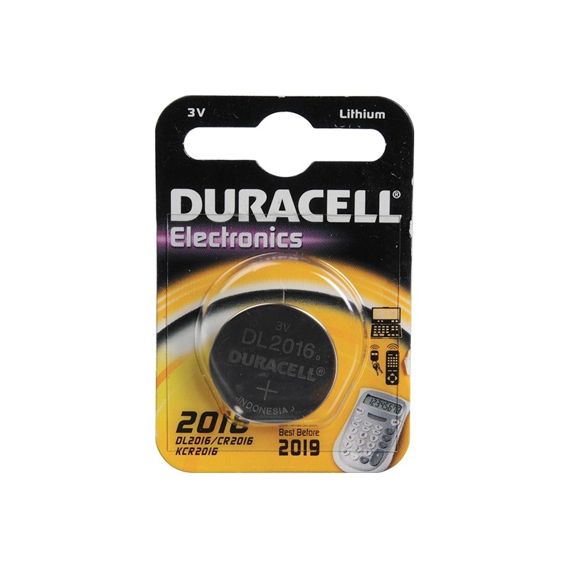DURACELL CR2016 ELECTRONICS battery for remote control