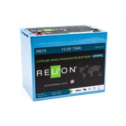 RELION RB75 Lithium Ion gilaus iškrovimo akumuliatorius