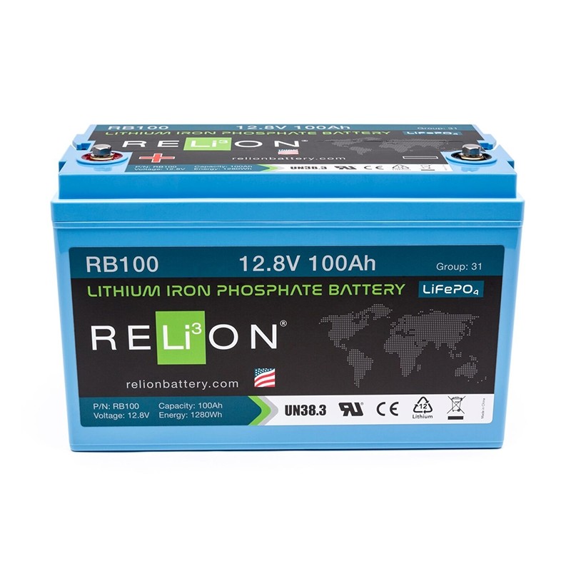 RELION RB100 Lithium Ion deep cycle battery