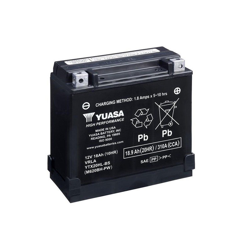 YUASA YTX20HL-BS-PW 18.9Ah (C20) battery