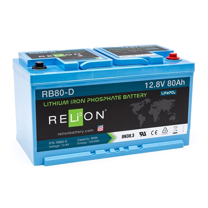 RELION RB80-D Lithium Ion deep cycle battery