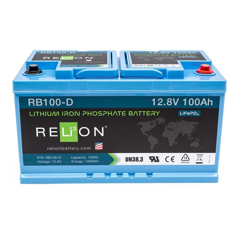 RELION RB100-D Lithium Ion deep cycle battery