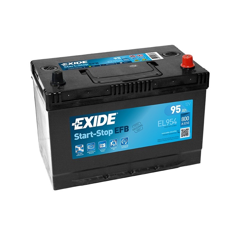 EXIDE EL954 EFB 95Ah 800A (EN) starter battery