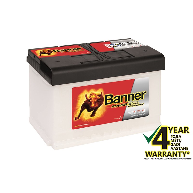 BANNER Power Pro P7740 77Ач аккумулятор