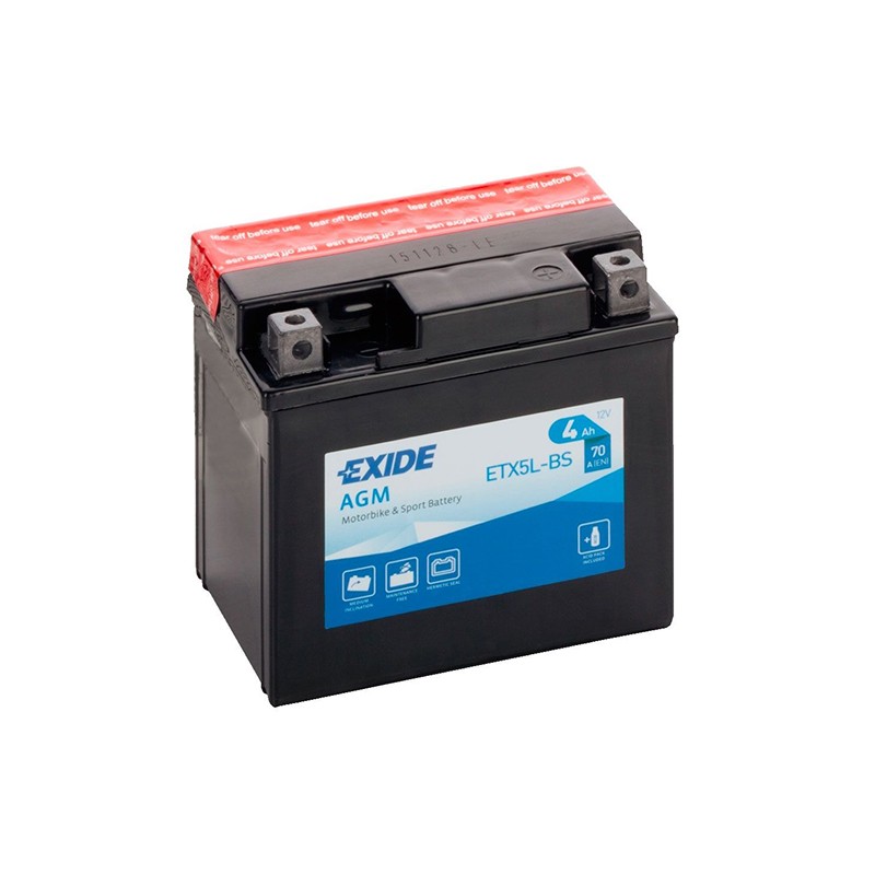 MOTO/battery EXIDE ETX5L-BS