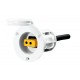 Cannon flush mount power port (white)