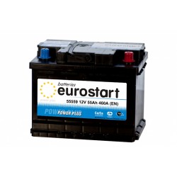 EUROSTART POWER PLUS 55559 55Ah akumuliatorius