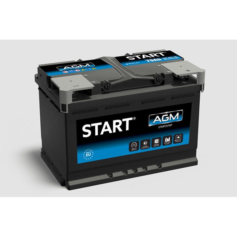 Starter battery START AGM 70Ah, 760A (EN)