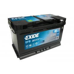 Autobatterie EXIDE 12 Volt 50 Ah 450 A/EN EB501 L 207mm B 175mm H 190mm NEU