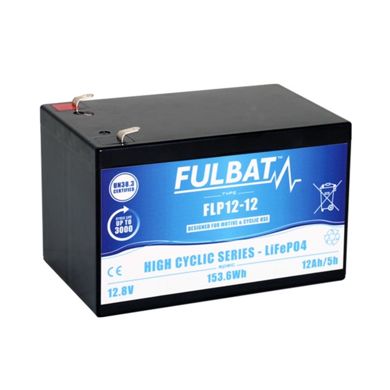 FULBAT LFP12-12 12.8V 12Ah Lithium DC