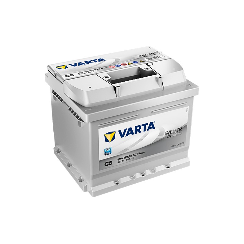 VARTA Silver Dynamic C6 (552401052) 52Ah akumuliatorius