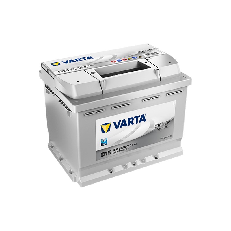 VARTA Silver Dynamic D15 (563400061) 63Ah akumuliatorius