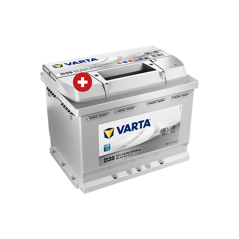 VARTA Silver Dynamic D39 (563401061) 63Ah akumuliatorius