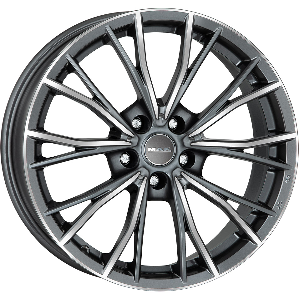 Alloy Wheels Mak Mark Gun Metal Mirror 9 0 X 18 Et40 5x112
