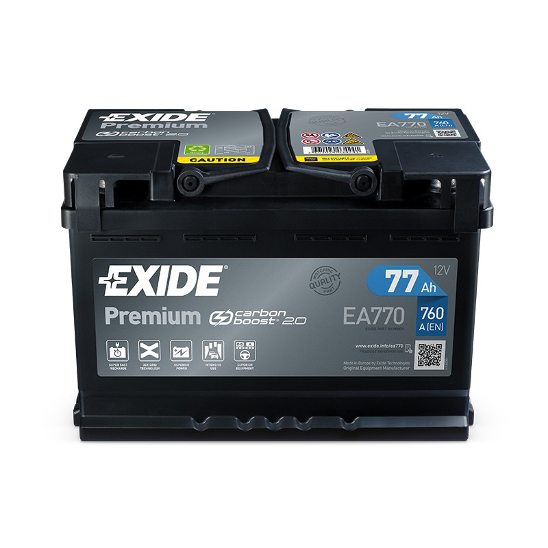 EXIDE EA770 77Ач аккумулятор