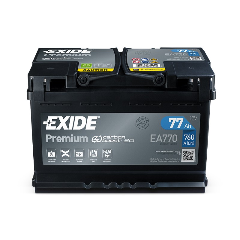 EXIDE EA770 77Ah battery