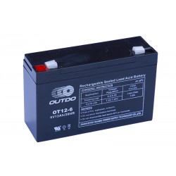 VRLA/battery OUTDO OT12-6, 6V,12Ah