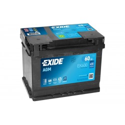 EXIDE EK600 60Ач MicroHybrid AGM аккумулятор
