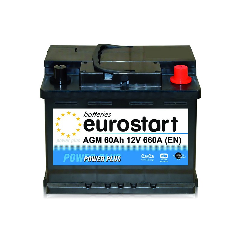 EUROSTART POWER PLUS AGM 560901066 60Ah akumuliatorius