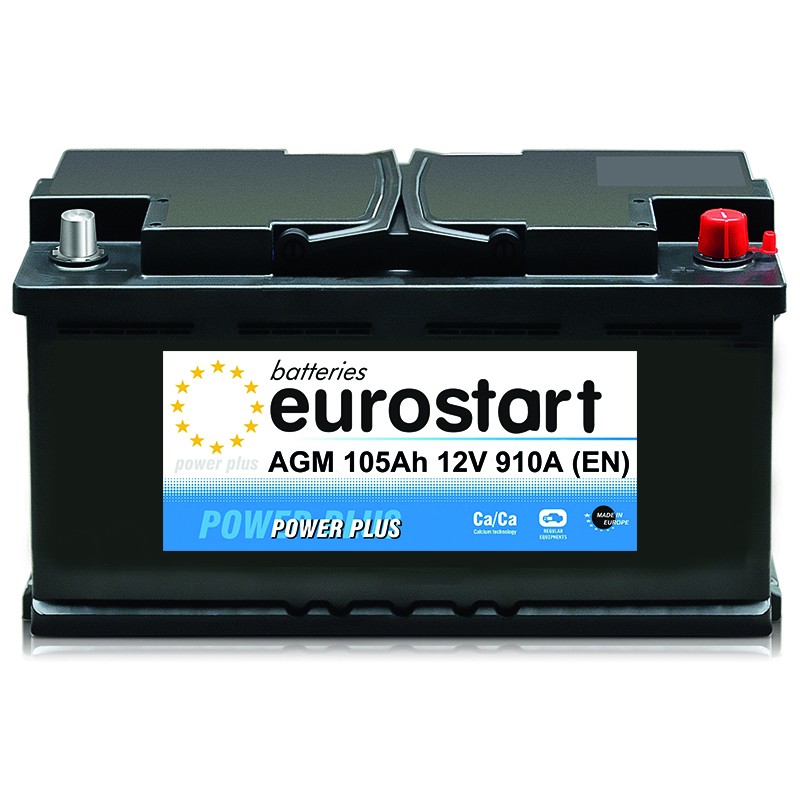 EUROSTART POWER PLUS AGM 605901091 105Ah аккумулятор