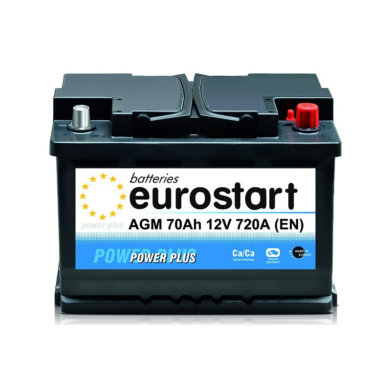 EUROSTART POWER PLUS AGM 570901072 70Ah battery