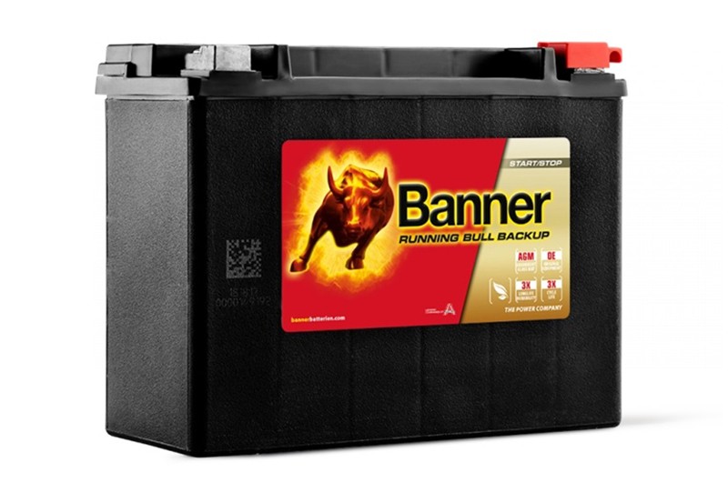 Battery BANNER Running Bull AGM 51801BU AUX18 20Ah 300A (EN)