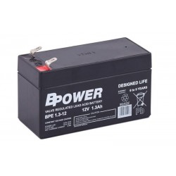 BPOWER BPE1.3-12 12В 1.3Ач AGM VRLA аккумулятор