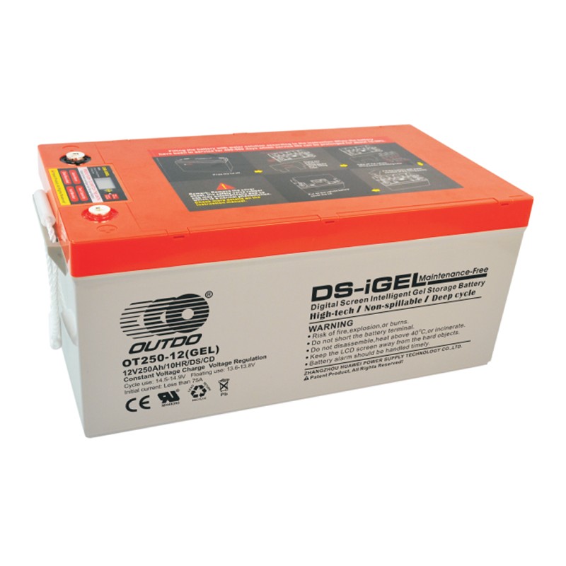 VRLA battery OUTDO OT250-12 GEL 12V 250Ah DS Long Life 