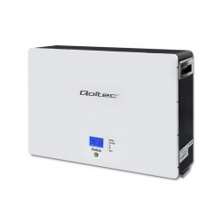 Qoltec LiFePo4 energy storage 7.2kWh, 48V, 150Ah, BMS, LCD Lithium Ion battery