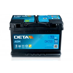 DETA DK720 72Ah 760A (EN) AGM battery