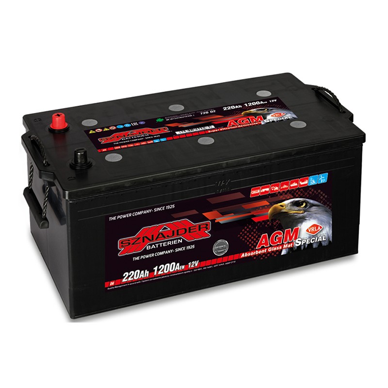 SZNAJDER 72002 TRUCK AGM 220Ah 1200A (EN) battery