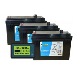 EXIDE SOLITION LTB24050P 25,6V 50Ah (x3) 3840Wh Lithium Ion deep cycle batteries kit