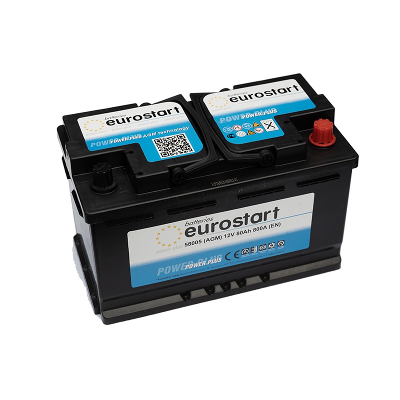 EUROSTART START STOP AGM 80Ah 800A (EN) battery