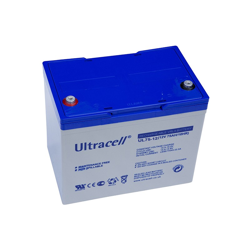 ULTRACELL 12V 75Ah AGM VRLA battery