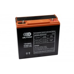 OUTDO (HUAWEI) 6-DZF-24 (6-DZM-22) 12V 26Ah e-bike akumuliatorius