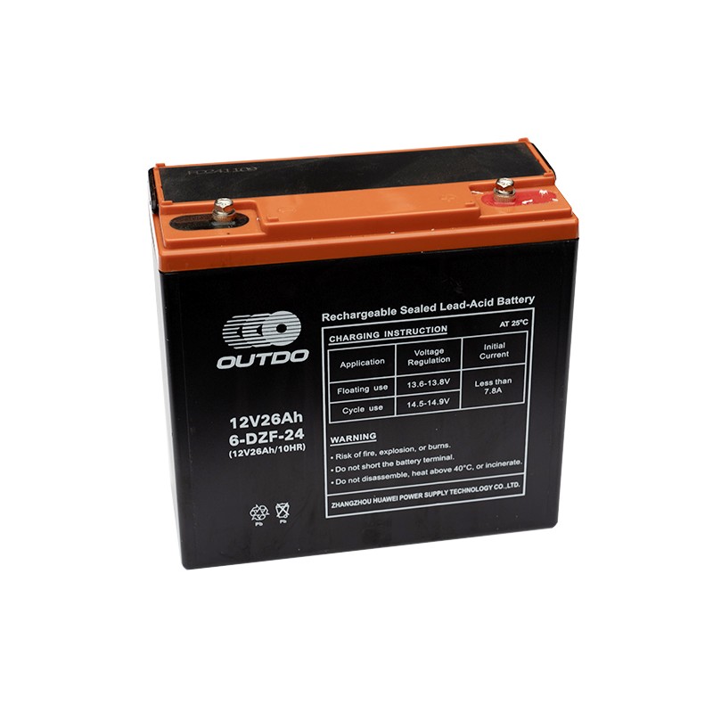 OUTDO (HUAWEI) 6-DZF-24 (6-DZM-22) 12V 26Ah e-bike battery