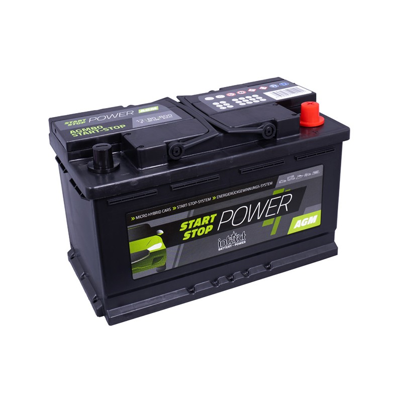 Battery intAct AGM AGM80 Start & Stop 80Ah 800A (EN)