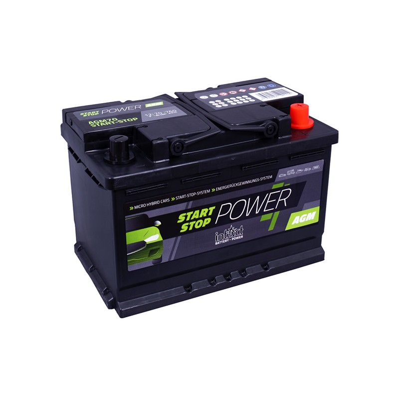 intAct AGM70 Start & Stop 70Ah 760A (EN) battery